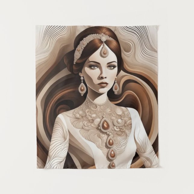 Tapiz arte mural Mujer antigua (Anverso)