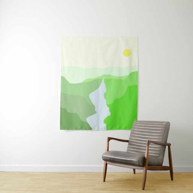 Tapiz arte paisajístico hermoso (In situ)