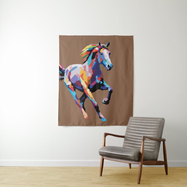 Tapiz Arte pop caballo (In situ)