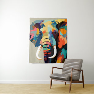 Tapiz Arte pop elefante adulto