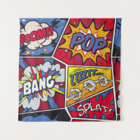 Arte pop retro, patrón de gritos de historietas.