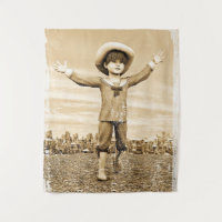 Arte sepia nostálgico de marinero vintage