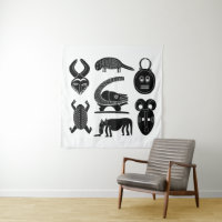 Arte tribal africano abstracto