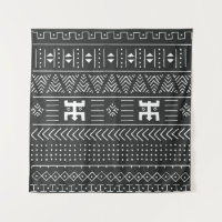 Arte tribal africano: blanco y negro geométrico