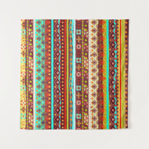 Tapiz Arte Tribal Boho: Textura de fondo sin inconvenien