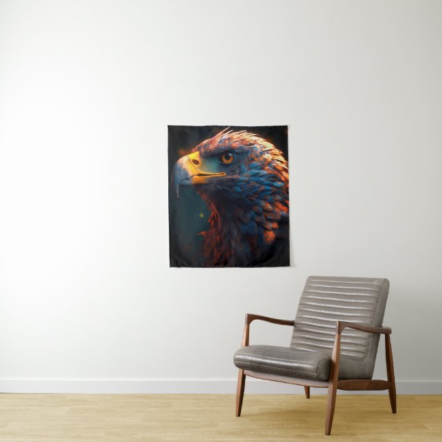 Tapiz Artsy Bird (In situ)