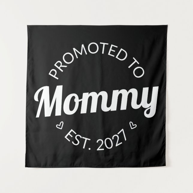 Tapiz Ascendida a Mamá desde 2027 Anuncio de Nueva Mamá  (Anverso)