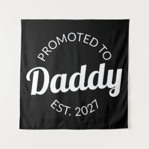 Tapiz Ascendido a Papá Desde 2027 Nuevo Papá Baby Shower