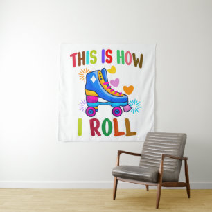 Tapiz Así es como hago el patinaje sobre ruedas