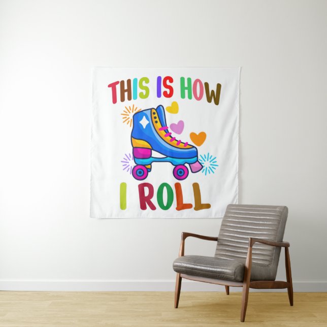Tapiz Así es como hago el patinaje sobre ruedas (In situ)