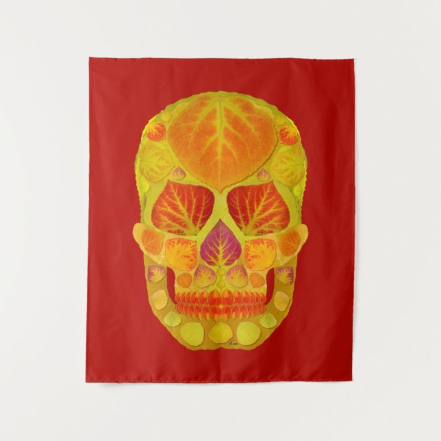 Tapiz Aspen Leaf Skull 13 (Anverso)