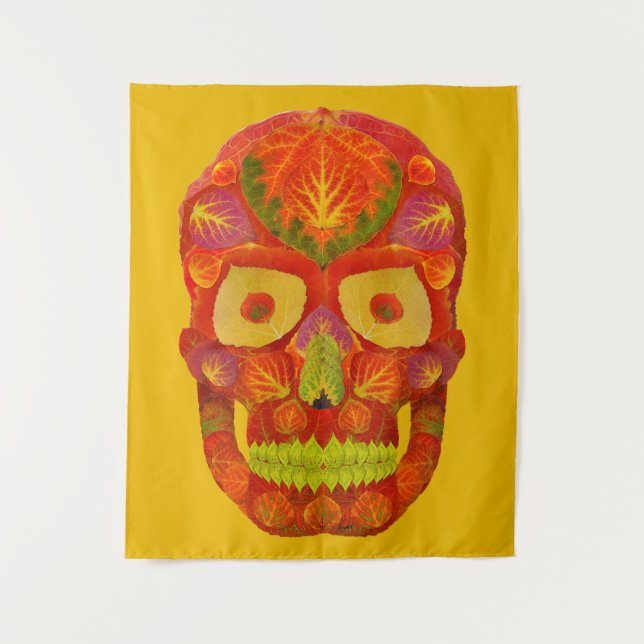 Tapiz Aspen Leaf Skull 16 (Anverso)
