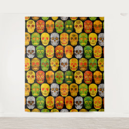 Tapiz Aspen Leaf Skulls sin fisuras patrón 2018