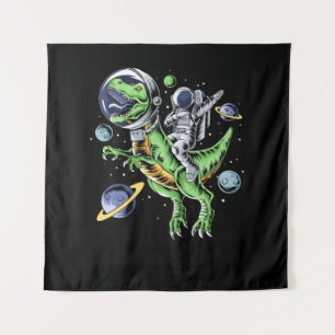 Tapiz Astronauta montando T-Rex Dinosaur Astro T-Rex Spa