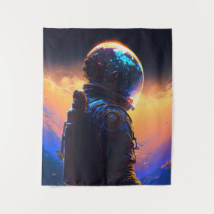 Tapiz Astronauta World Discovery Pintando el universo hu