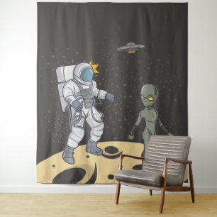 Tapiz Astronauta y extranjera