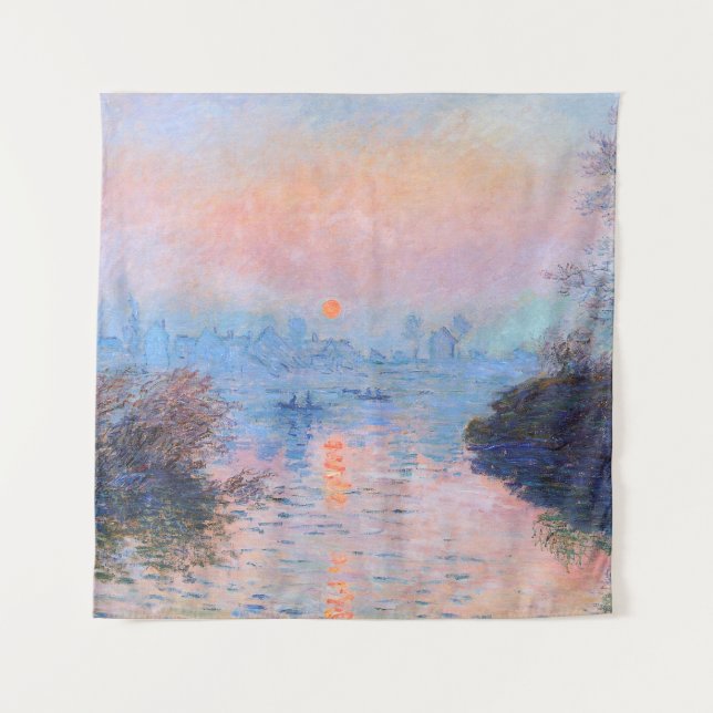 Tapiz Atardecer en el Sena Claude Monet (Anverso)