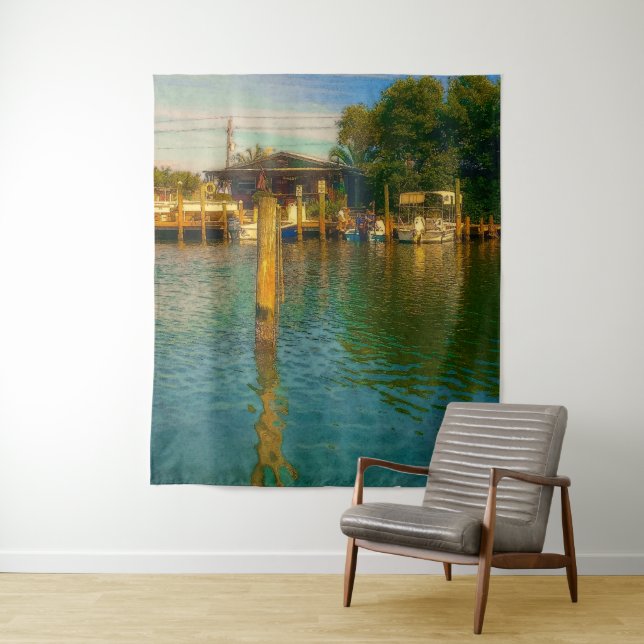 Tapiz Atardecer en el viejo agujero de agua (In situ)