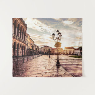 Tapiz Atardecer en la plaza de Padova en Italia