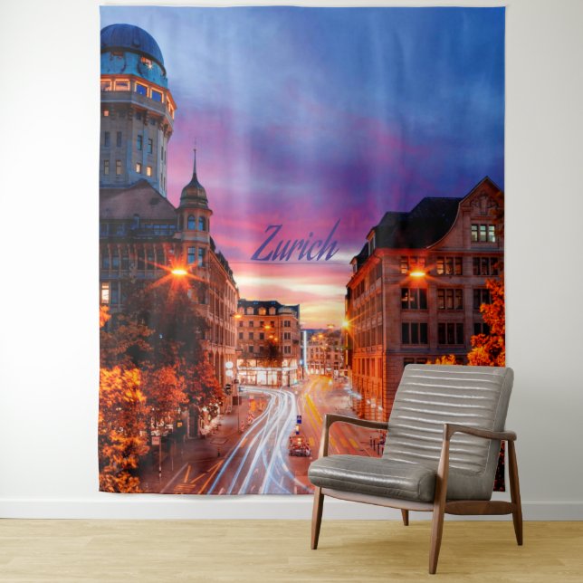 Tapiz Atardecer en Zurich Suiza (In situ)