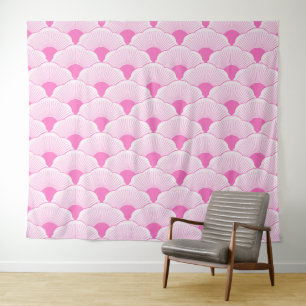 Tapiz Atardecer, rosa tonal, textura de hormigón