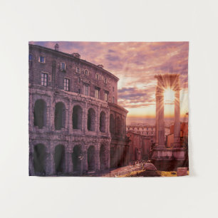 Tapiz Atardecer sobre el Coliseo de Roma