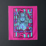 Tapiz Atractivo demónico<br><div class="desc">Diseño artístico del casco antiguo de 2020.</div>