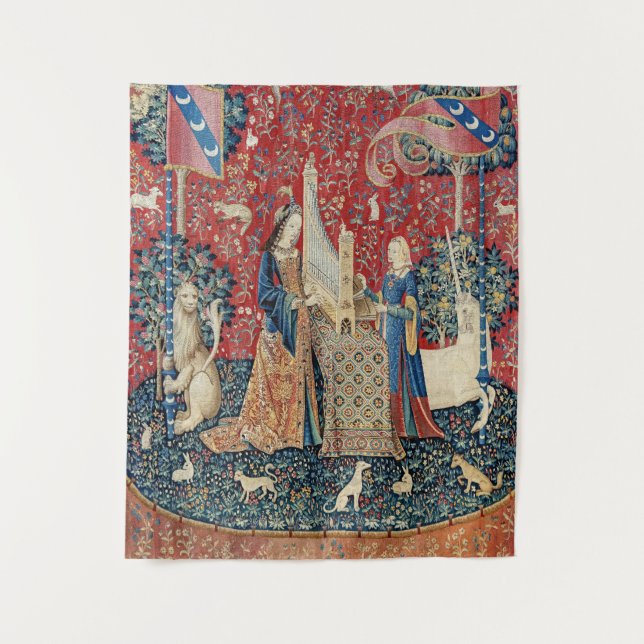 Tapiz Audiencia de la Dama y el Unicornio (Anverso)