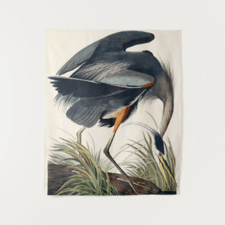 Tapiz Audubon Great Blue Heron 1834 Plate CCXI