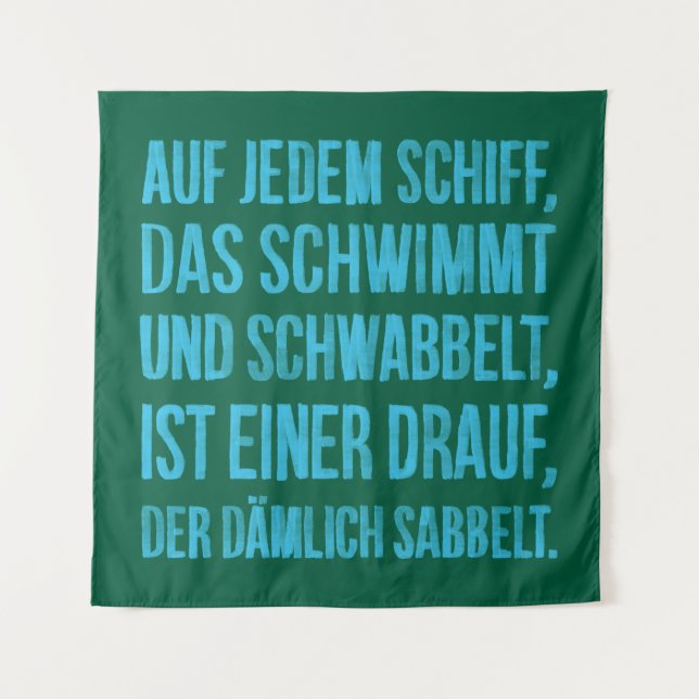 Tapiz Auf jedem Schiff (Anverso)