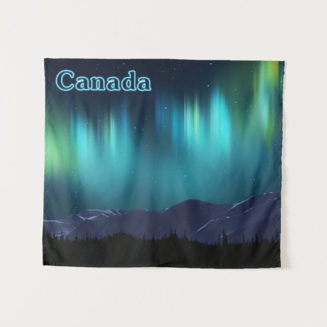 Tapiz Aurora Borealis - Canadá (Anverso (horizontal))