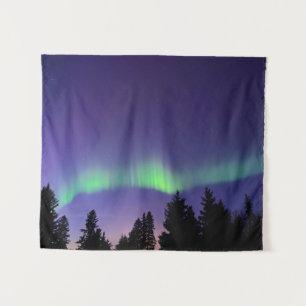 Tapiz Aurora Borealis & Trees Manitoba, Canadá