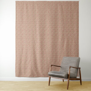 Tapiz Auténtico estampado floral de burgundy atenuado de