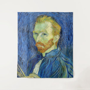 Tapiz Autorretrato con paleta de Vincent van Gogh