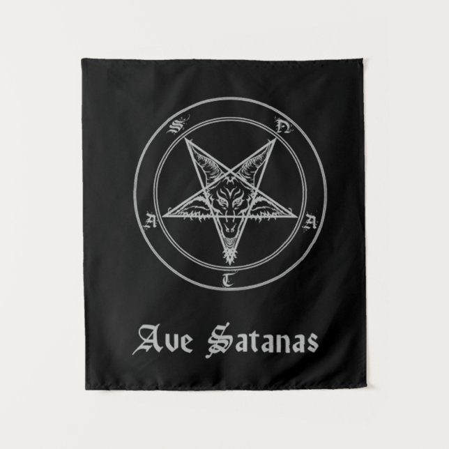 Tapiz Ave Satanas (Anverso)