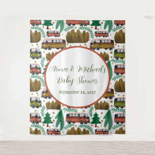 Tapiz Aventura: Camper Neutral Baby Shower