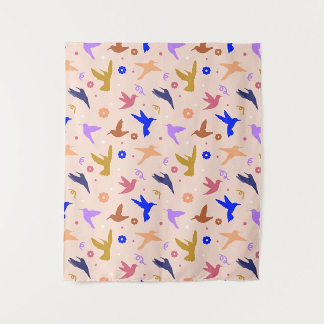 Tapiz Aves al aire (Anverso)