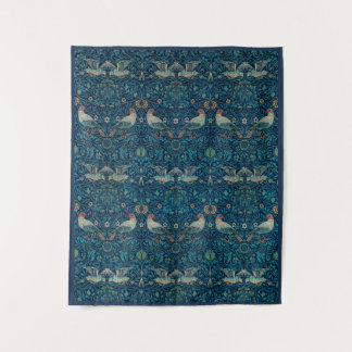Tapiz "Aves" de William Morris Blue Pattern