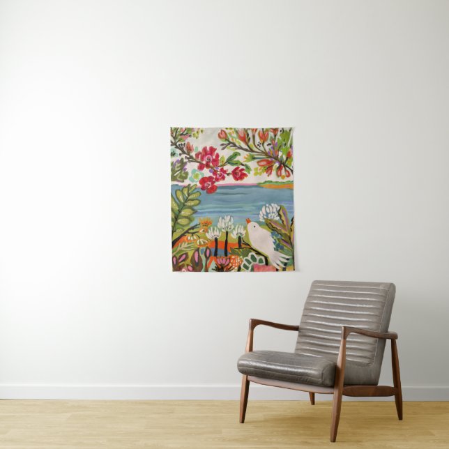 Tapiz Aves en el jardín (In situ)