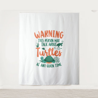 Tapiz Aviso de tortuga marina