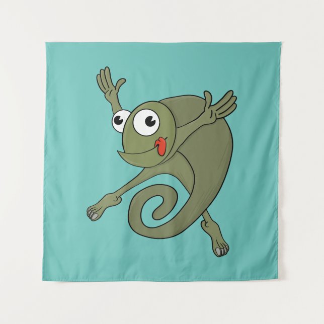 Tapiz Awesome Chameleon (Anverso)