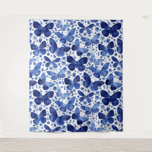Tapiz Azul de agua de mariposas
