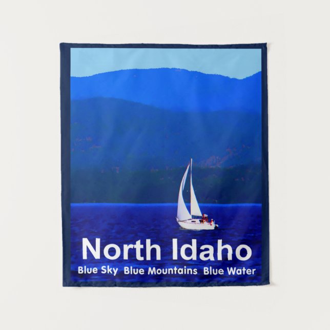 Tapiz Azul de Idaho del Norte (Anverso)