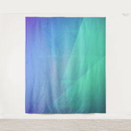Tapiz Azul moderno Aqua & Turquesa Gradación geométrica