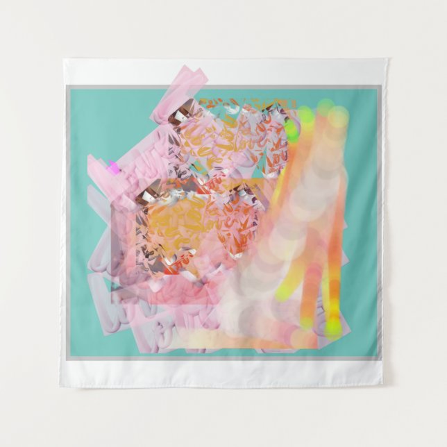 Tapiz azul verde azulado (Anverso)