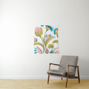 Tapiz Azulejos florales de abadía - Flores de primavera