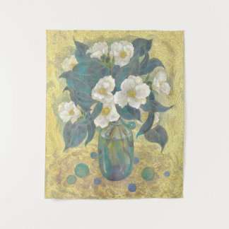 Tapiz Azure Bloom of the Winter Camellia