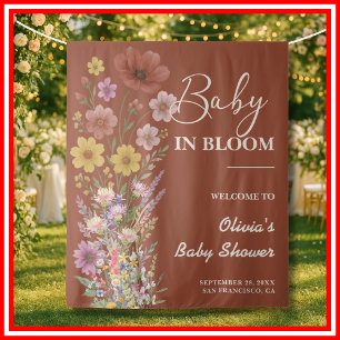 Tapiz Baby en Flor Baby Shower