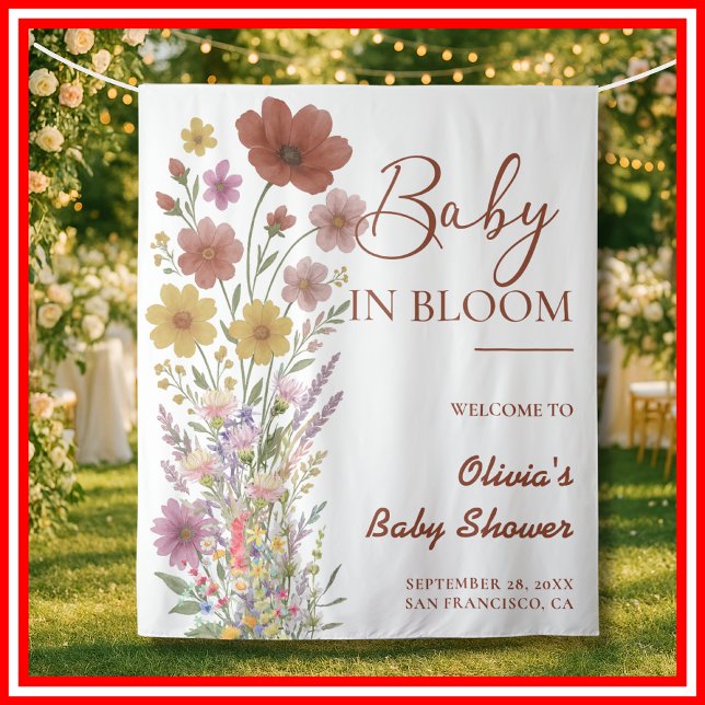 Tapiz Baby en Flor Baby Shower (Subido por el creador)