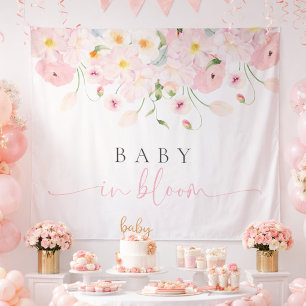 Tapiz Baby En Flor Rosa Fiesta de Bebé